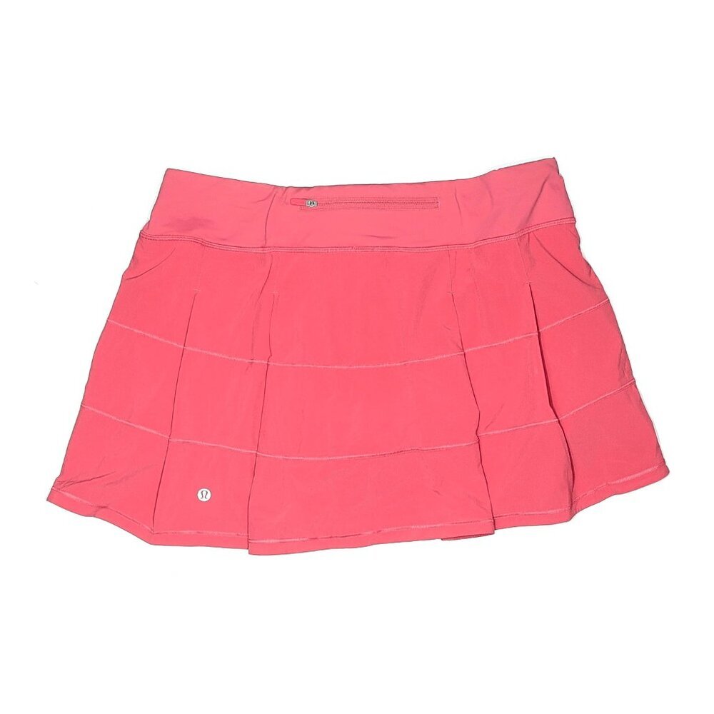 Lululemon Pace Rival 13.5" Skirt  4-way Stretch Lip gloss pink  sz 10  EUC - Picture 2 of 7